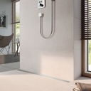 TECE DRAIN LINE SHOWER CHANNEL FOR NATURAL STONE STRAIGHT WITH STAINLESS STEEL SUPPORT BRACKETS