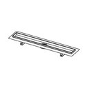 TECE DRAIN LINE SHOWER CHANNEL FOR NATURAL STONE STRAIGHT WITH STAINLESS STEEL SUPPORT BRACKETS