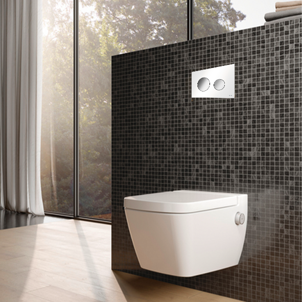 TECE LOOP TOILET FLUSH PLATE  FOR DUAL  FLUSH SYSTEM