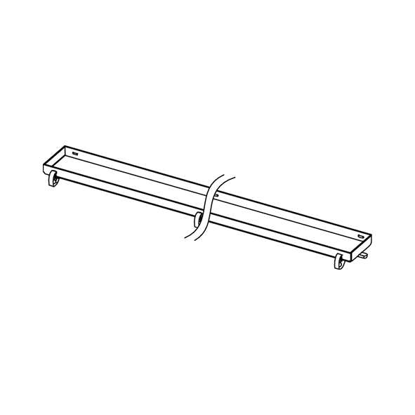 TECE DRAIN LINE TILEABLE CHANNEL PLATE STAINLESS STEEL, STRAIGHT