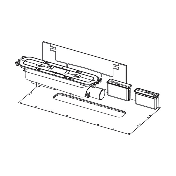 TECE DRAIN PROFILE STANDARD, DRAIN DN 50 SIDE DRAIN, 0.8 LS