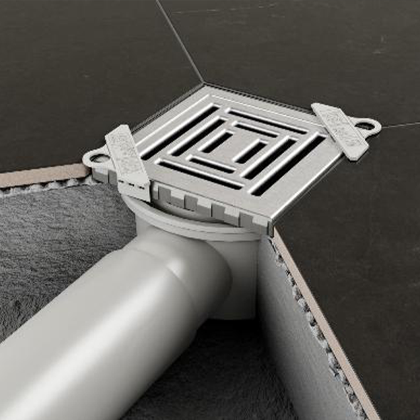 DKS SERIES POINT DRAIN ULTRA-THIN INOX FRAME