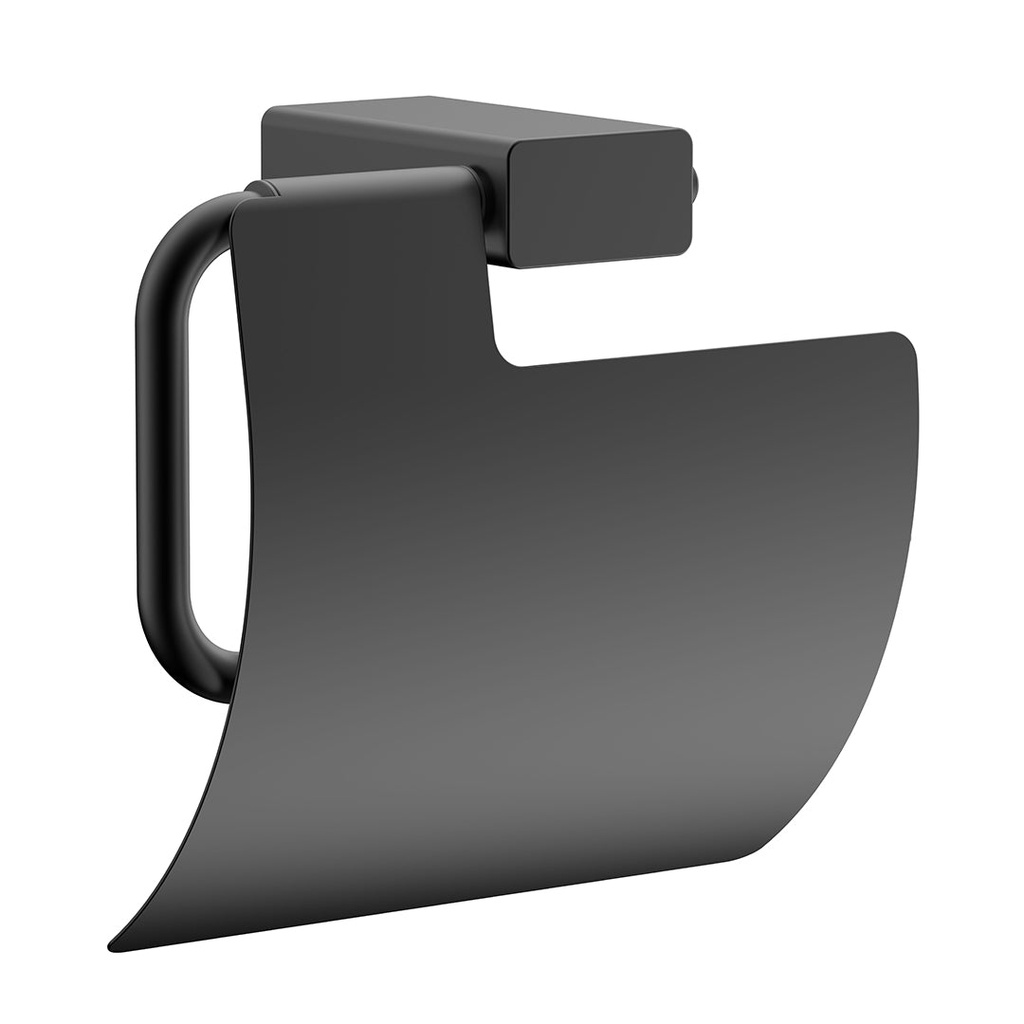 TRAC88027.MB TREDEX T.S+ Roll holder with cover, Matt Black