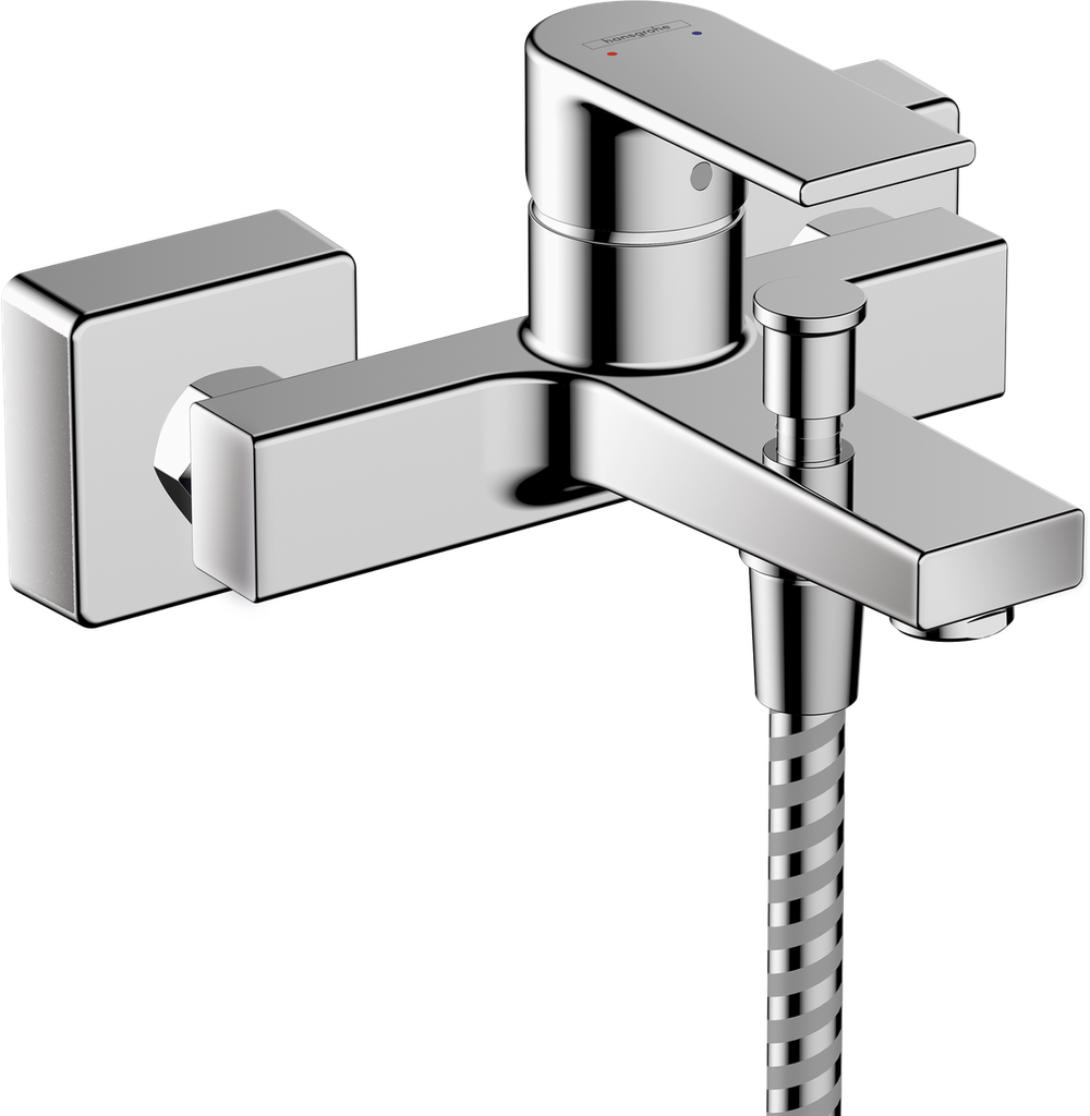 HG Vernis Shape Single Lever Exposed Bath Mixer Chrome