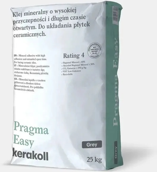 Pragma Easy Grey Tile Adhesive 20kg