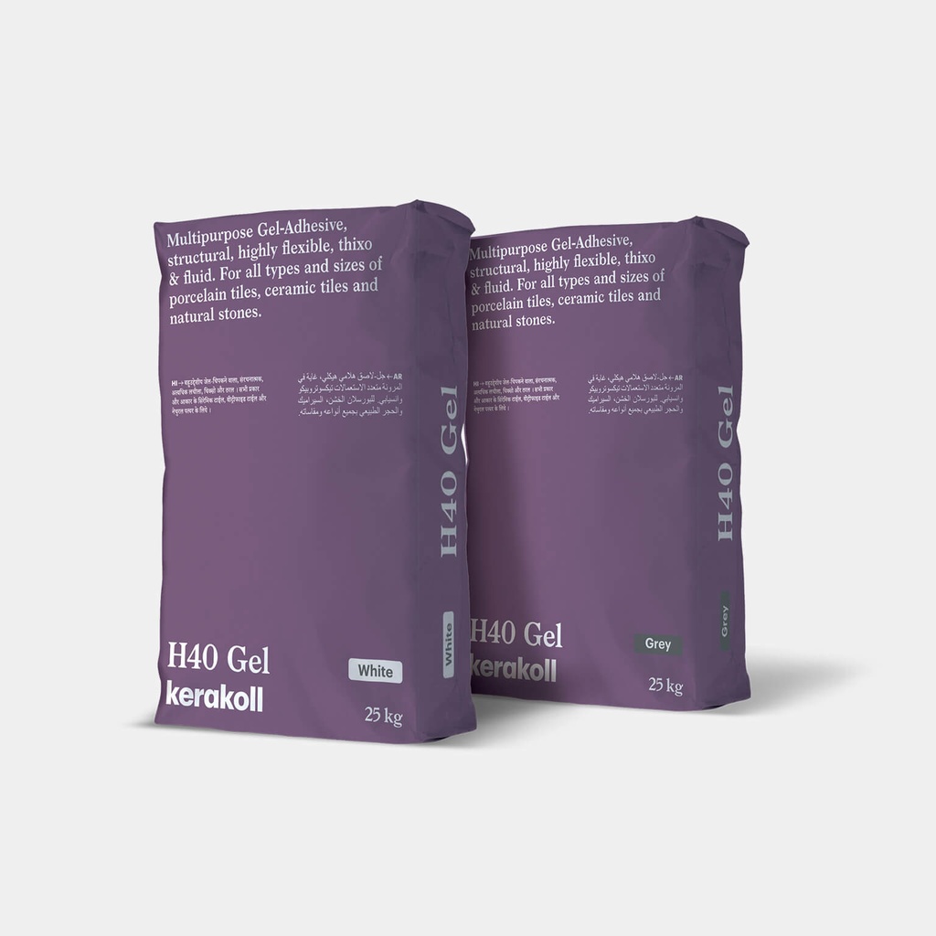 H40 Gel Grey 25kg