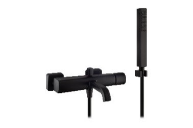 LUI EVOLUTION-Bath mixer complete with shower kit MATT BLACK gr. 2300 dim. 22x31x14