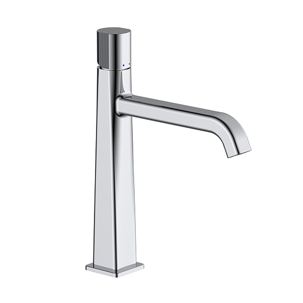 LUI EVOLUTION-Single-control mixer for washbasin with click-clack waste CHROME gr. 2045 dim. 39x27,5x9