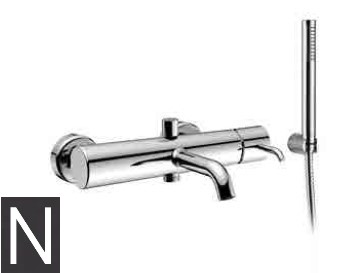 LEI EVOLUTION-Bath mixer complete with shower kit MATT BLACK gr. 2100 dim. 22x31x14
