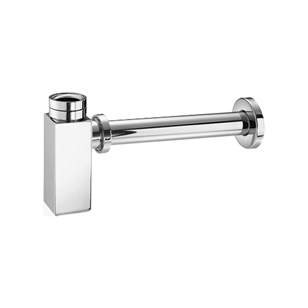 SIPHONES-Brass square for basin 1" 1/4 CHROME