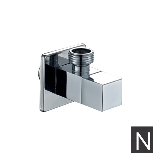 SHUT OFF HANDSHOWER-SQUARE angle valve 1/2 -1/2 Black