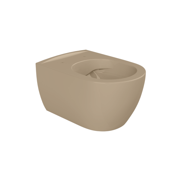 Toilet, Wall-Hung, City Rimless, Cappuccino Matte