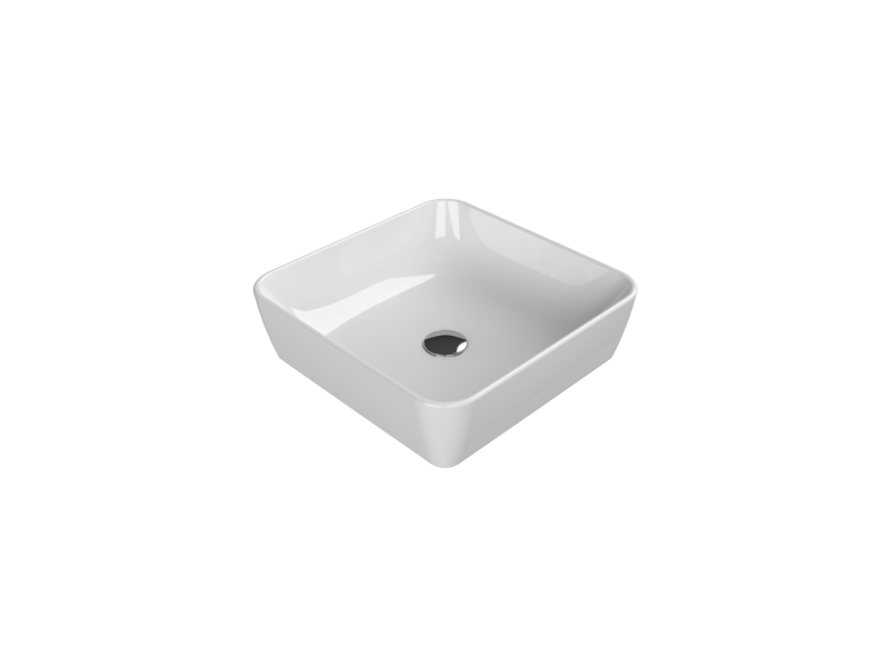 Basin,Overcounter,One 46x46 cm,Without Taphole,White