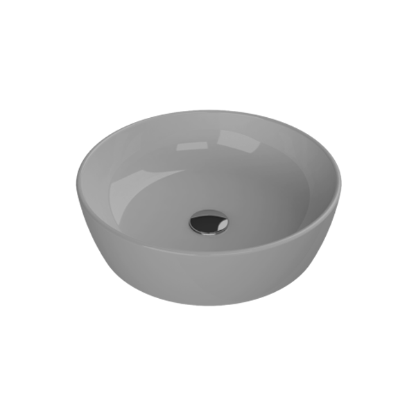 Basin, Over-Counter, One 46 cm, Without Tap Hole, Gray Matte