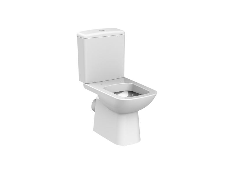 Toilet, DURU P-TYPE WITHOUT BIDET WHITE