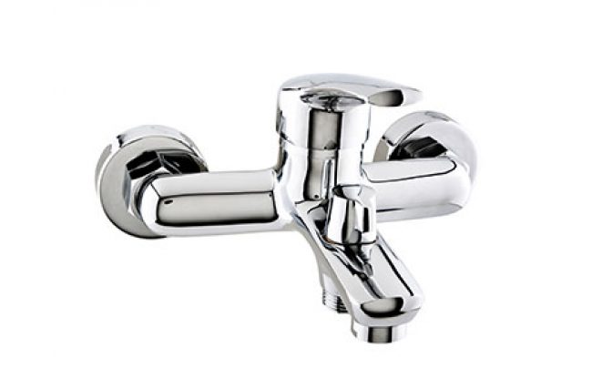 Single lever Mixer for bathtub ECO without accessories, chrome