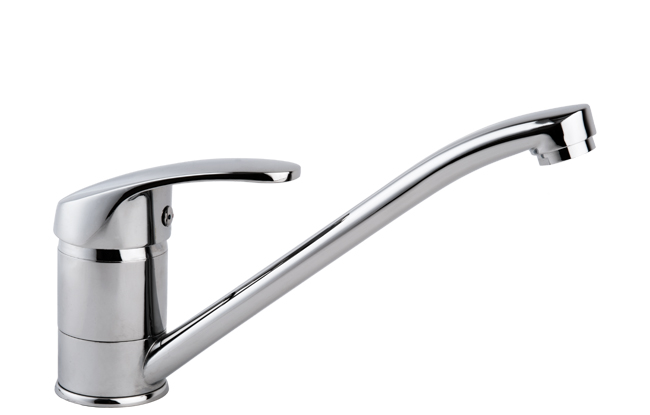 KITCHEN MIXER WITH ROTATING SPOUT LOGIC CHROME