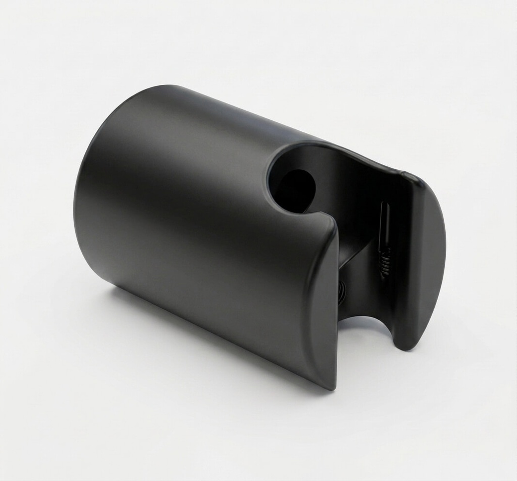 BRASS Wall support , MATT BLACK , gr. 125 dim. 8,5x6x6