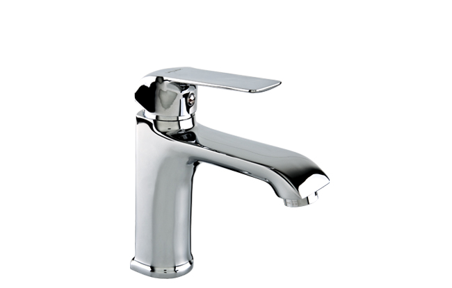 Lavatory Mixer With Pop-Up Drain Aurora, Chrome