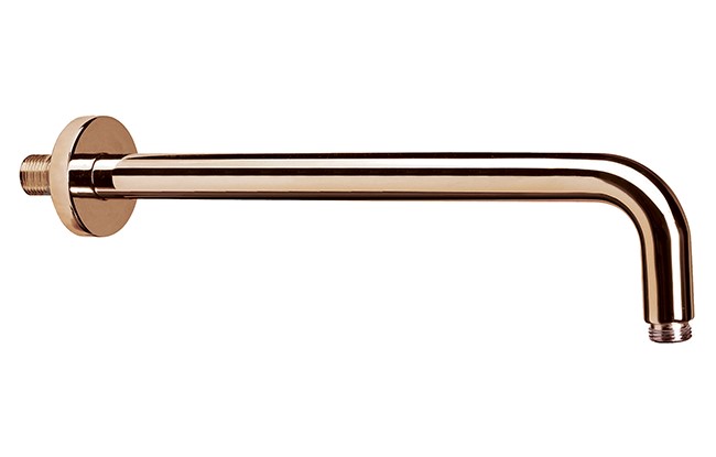 Shower Arm Round Rose Gold