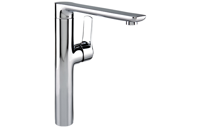 Standing Kitchen Mixer With Side Lever Dali, Chrome