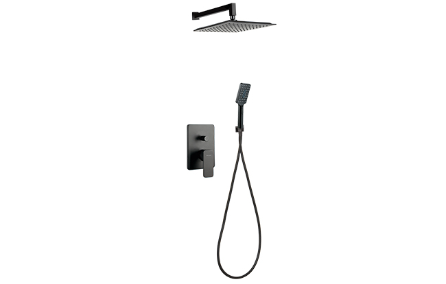 Shower Set Carre Black