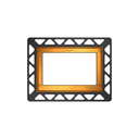 TECE Installation Frame for Flush-Mounted Toilet Flush Plate, Gold-Plated