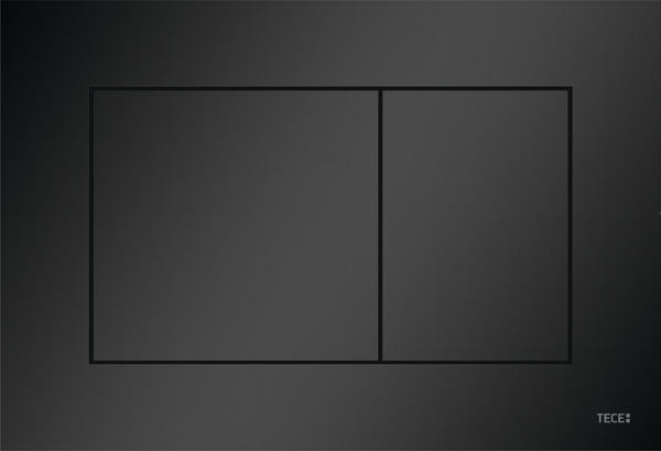 9240407 TECENOW TOILET FLUSH PLATE BLACK MATT ABS"