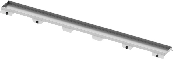 TECEdrainline Tileable Channel "Plate II", 700 mm, Stainless Steel, Straight