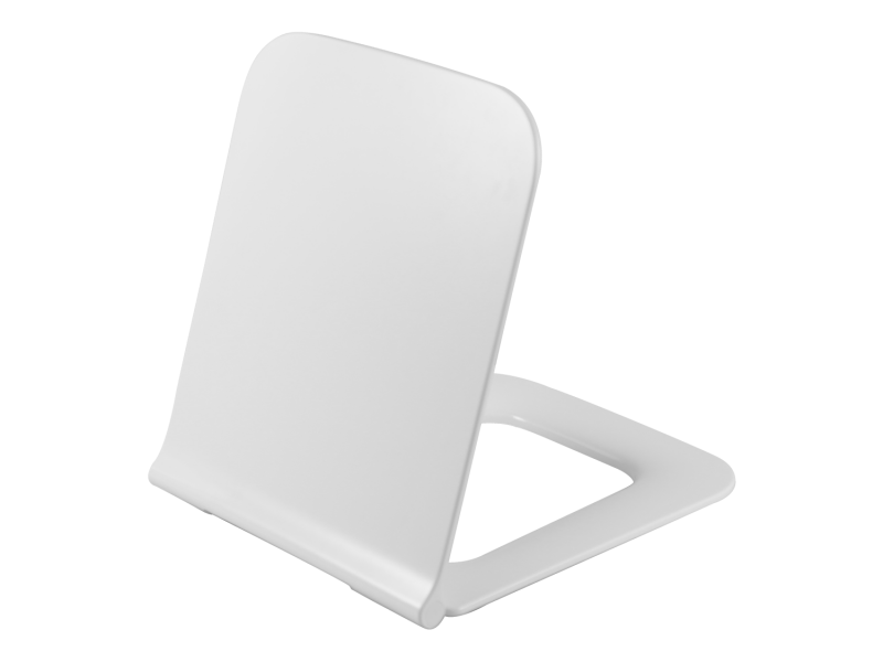 Seat Cover, Ibiza, Slim, Quick Release, Soft Close, Duroplast, White