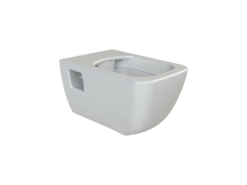 Wall-Hung Aqua Rimless White