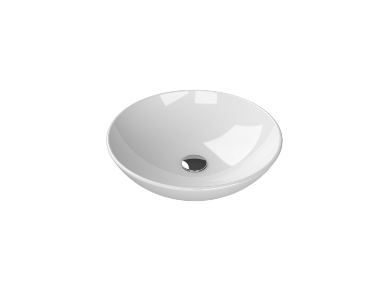 Basin, Over-Counter, Zero 46x46 cm, Without Tap Hole, White