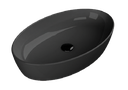 One Black Matte 67x42 cm Without Tap Hole