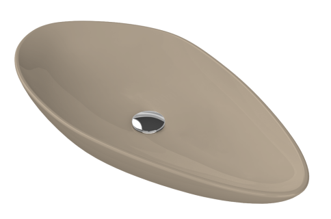Basin, Over-Counter, Olive 74x38 cm, Without Tap Hole, Cappuccino Matte