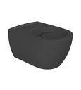 Closet Wall-Hung City Rimless Black Matte
