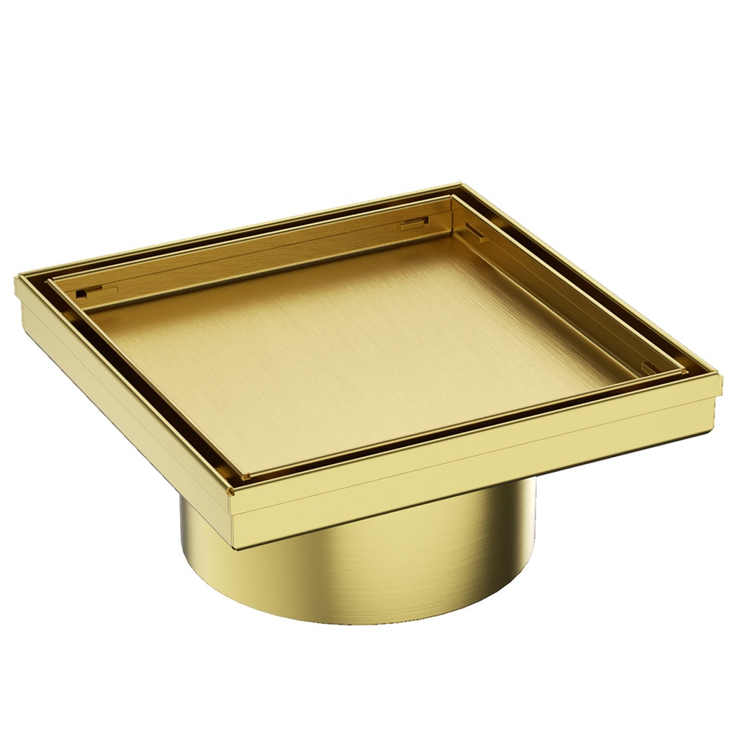 TRF01515.4.SNG TREDEX SQ Tile Insert FLR Drain 150mm/102D SS304 Sh.N.Gold