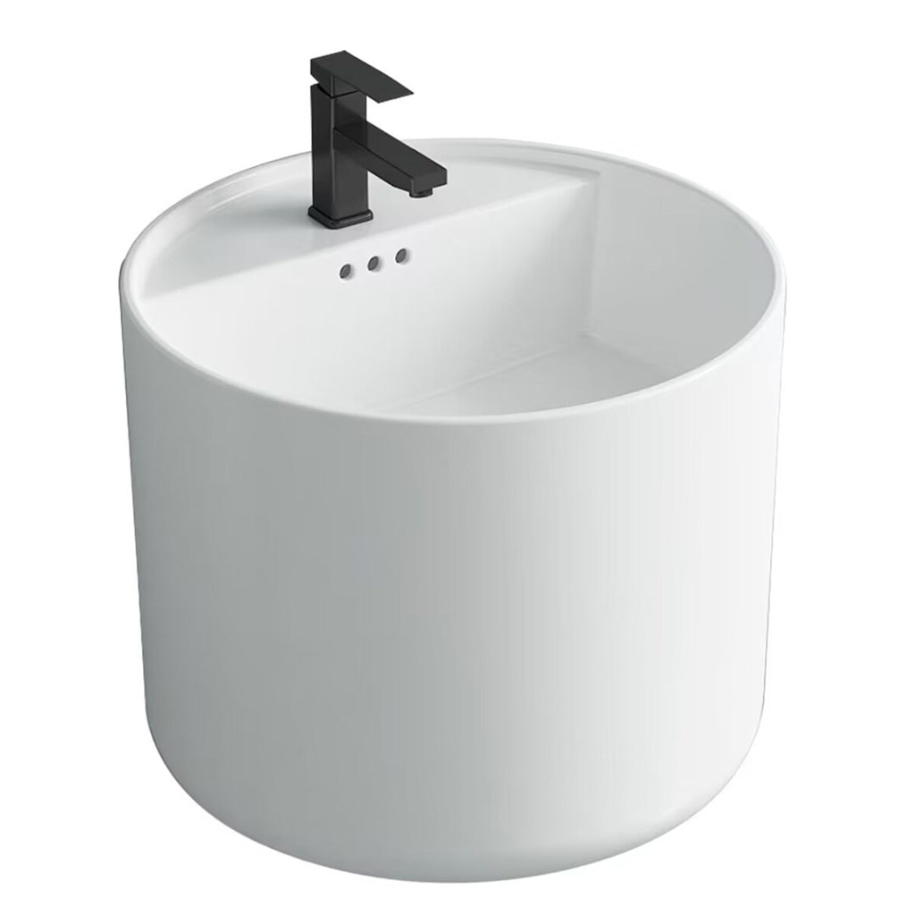 TRB0518 TREDEX Round Wall-hung Washbasin 450x450x380mm White