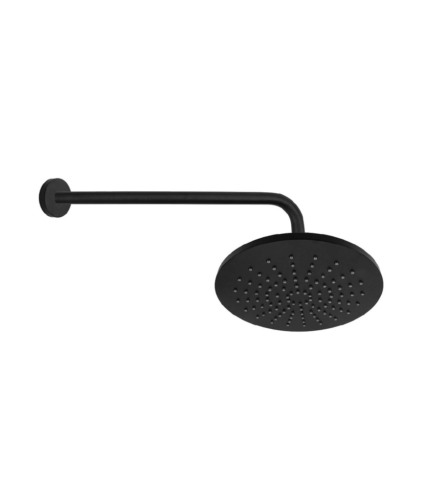 TRS0006.MB TREDEX T.R Rain Shower Head w/ Wall-Mounted Arm, Matt Black