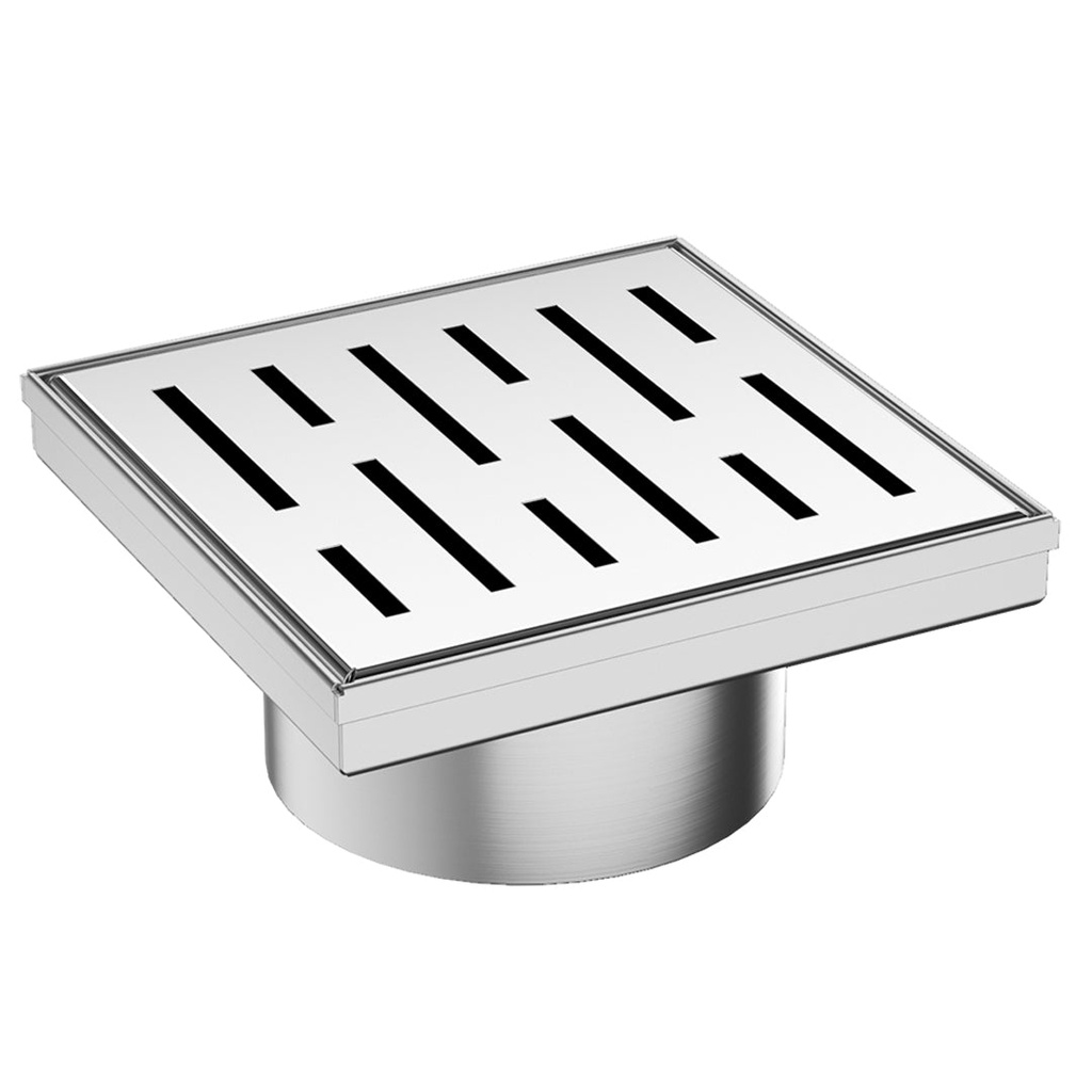 TRF00915.4 TREDEX Square Floor Drain, 150mm/102D, SS304, Shiny