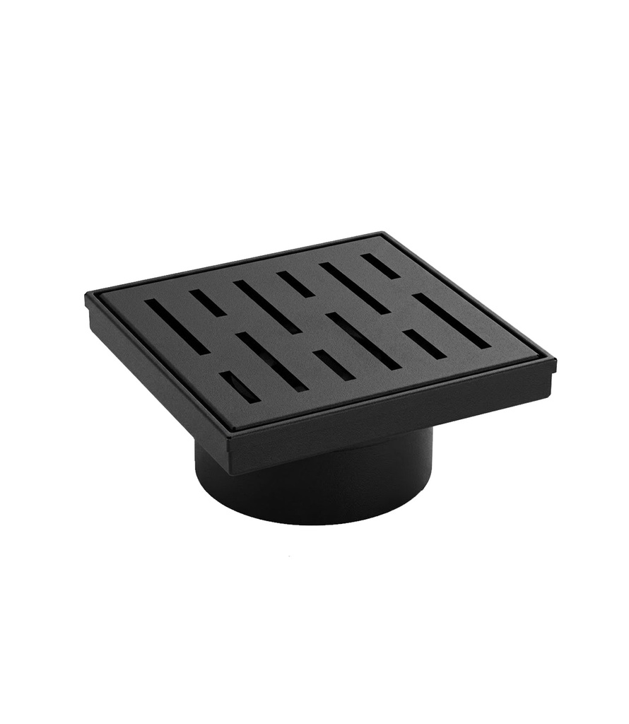 TRF00915.4.MB TREDEX Square Floor Drain, 150mm/102D, Matt Black