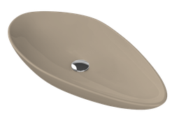 [OC051L11W073Y01102] BASIN,OVERCOUNTER,OLIVE 74X38 CM,WITHOUT TAPHOLE,CAPPUCCINO MATTE