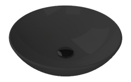 [OC052E81W053Y01102] Basin, Over-Counter, Zero 46x46 cm, Without Tap Hole, Black Matte