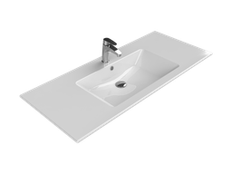 [TB001B92U003Y01103] Basin, Furniture Compatible, Ibiza 121x51 cm, With Tap Hole, White