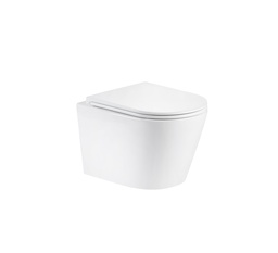[TRW1098] TRW1098 TREDEX TR+ Cyclone Wall-Hung WC, Seat & Cover, White