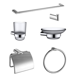 [TRAC00006.SET] TRAC00006.SET TREDEX T.R Bathroom Accessories Set of 6, Chrome
