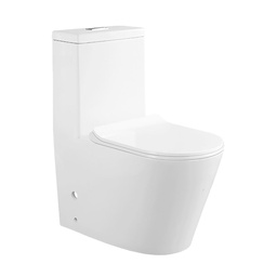 [TRW1081] TRW1081 TREDEX T.R One-Piece WC, Seat & Cover,S-Trap,250mm White