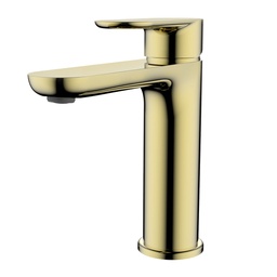 [140510.SNG] 140510.SNG TREDEX T.R+ Basin Mixer M-Size, w/PU Waste, Sh. N. Gold