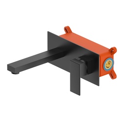 [880505.2.MB] 880505.2.MB TREDEX T.S+ Wall Mtd. Basin Mixer, w/PUW (No OV) M.Black
