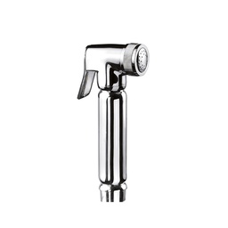 [364] SHUT OFF HANDSHOWER- Round Brass shut off hand shower in CHROME