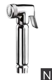 [364NU] SHUT OFF HANDSHOWER- Round Brass shut off hand shower in MATT BLACK